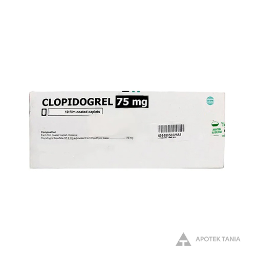 CLOPIDOGREL 75 MG TABL(GEN) 50 Apotek Tania