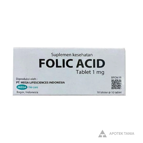 FOLIC ACID 1 MG TABLET Apotek Tania