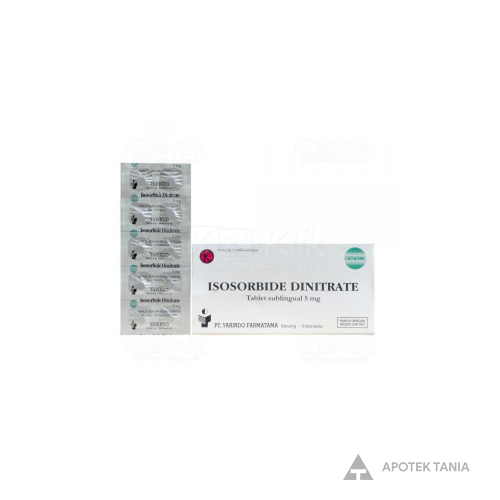 ISOSORBIDE DINITRAT 5MG TAB G Apotek Tania