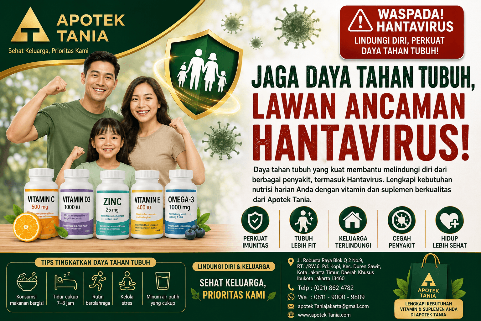 Jaga Daya Tahan Tubuh, Lawan Ancaman Hantavirus